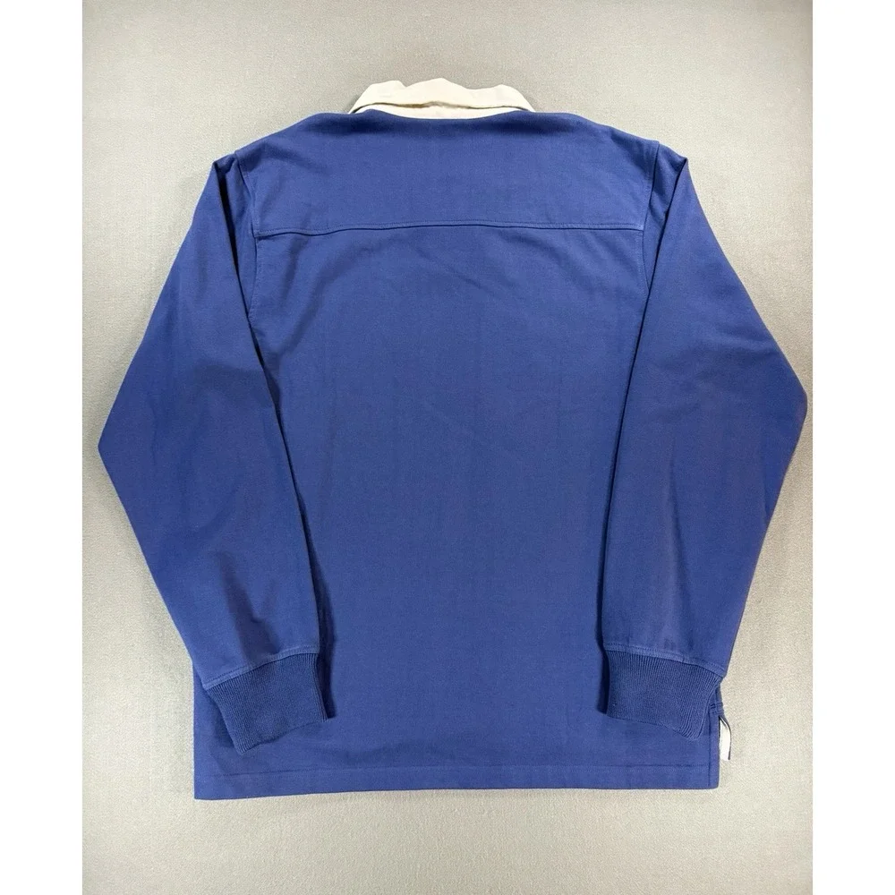 NWT Mens IZOD Estate Rugby Long Sleeve Size Large Blue